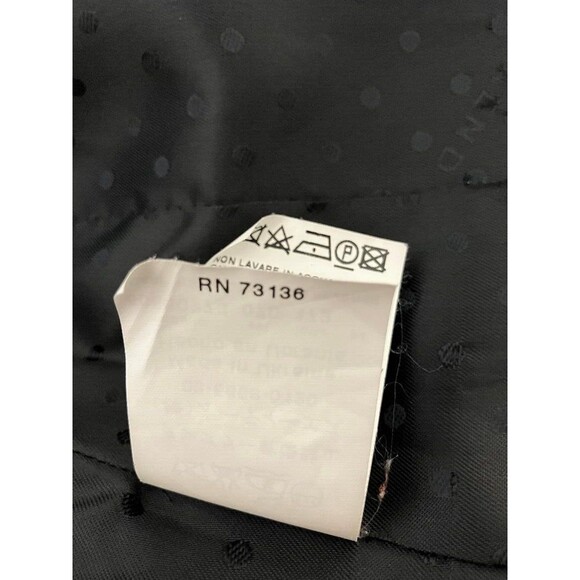 Max Mara Weekend Black Virgin Wool Coat Women's 10 Double Breast Peacoat Ukraine - Picture 14 of 14